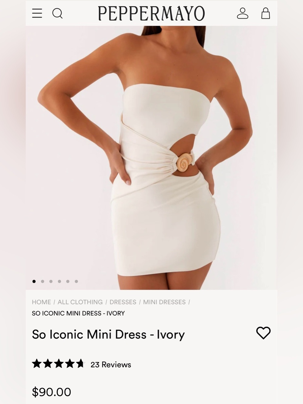 NWT So Iconic Peppermayo dress